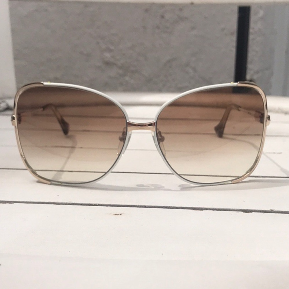 DITA White/Rose Gold Mariposa Sunglasses - Picture 3 of 7